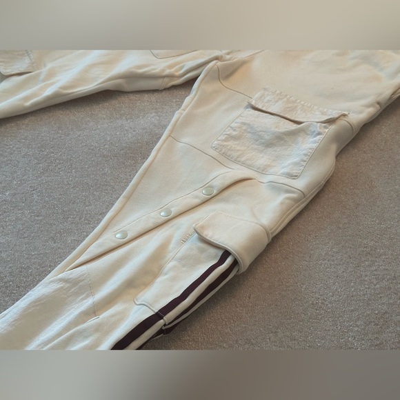 Adidas x Ivy Park - Drop 1 | Cargo Sweatpants, Ecru Tint/Maroon (RARE) - Picture 8 of 16